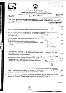 Exame de Física 10ª Classe (2023)