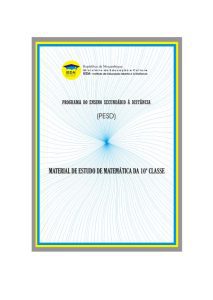 Modulo de Matemática 10ª Classe (PESD)