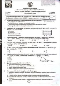 Exame de Física 12ª Classe (2023)