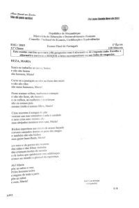 Exame de Português 12ª Classe (2015)