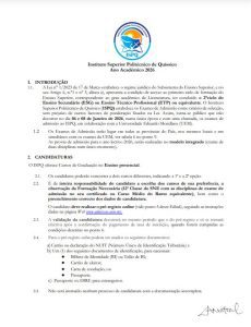 Edital ISPQ 2026