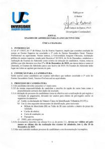 Edital UJC 2026