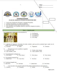 Exame de Admissão UP  – Desenho (2020)