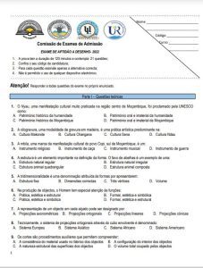 Exame de Admissão UP  – Desenho (2022)
