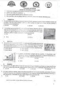 Exame de Admissão UP  – Física (2021)