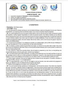 Exame de Admissão UP – Inglês (2023)