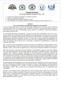 Exame de Admissão UP – Português (2020)