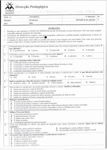 Exame de Admissão UEM – Filosofia (2023)