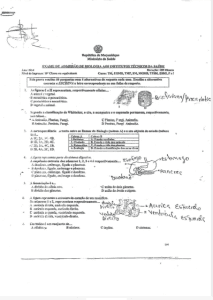 Exame de Admissão ICS – Biologia (2014)