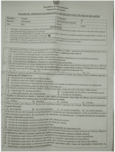 Exame de Admissão ICS – Biologia (2023)