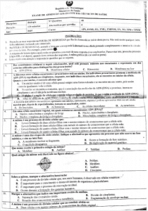 Exame de Admissão ICS – Biologia (2025)