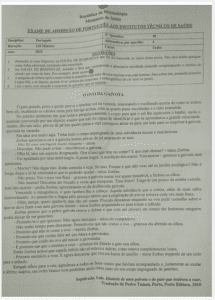 Exame de Admissão ICS – Português (2024)