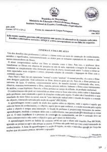 Exame de Português – IFP (2023)