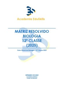 Matriz Resolvido de Biologia (12ª Classe) 2025 PDF
