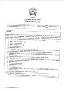 Exame de Admissão ACIPOL – Português (2023)