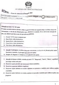 Exame de Admissão ACIPOL – Português (2025)