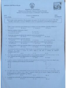 Exame de Admissão ETP – Física (2024)