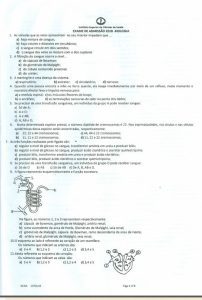 Exame de Admissão ISCISA – Biologia (2018) V2