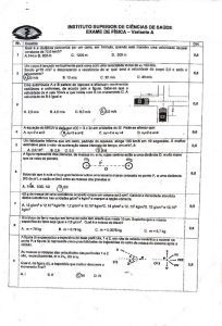 Exame de Admissão ISCISA – Física (2025)