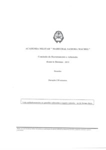 Exame de Admissão AM – Desenho (2015)