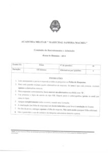 Exame de Admissão AM – Fisica (2015)