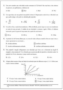 Exame de Admissão AM – Fisica (2025)