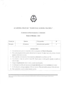 Exame de Admissão AM – Historia (2016)