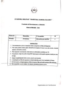 Exame de Admissão AM – Matematica (2023)