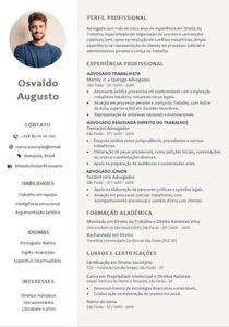 Modelo de Currículo ATS Bege em Word para Baixar Grátis – Moçambique