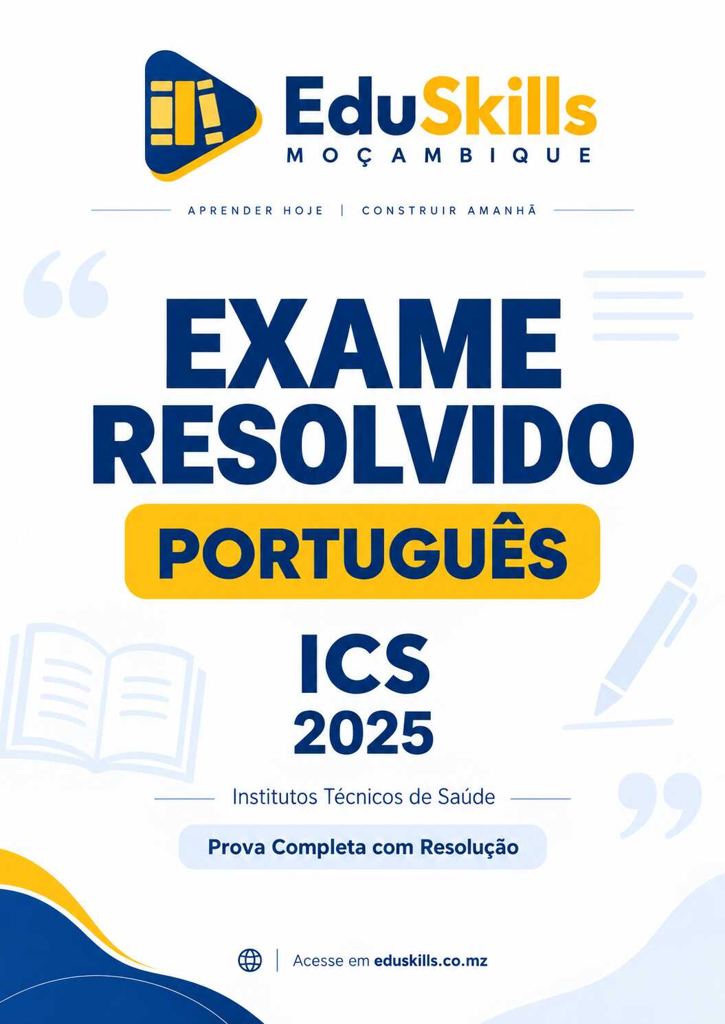 Exame Resolvido de Português ICS (2025)