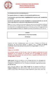 Capa do Exame de Acesso OAM – 2ª Fase do Estágio (2026)