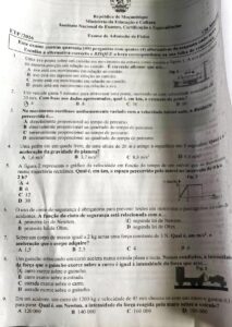 Exame de Admissão ETP – Física (2026)