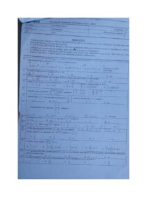 Exame de Admissão ISCAM – Matemática (2017)