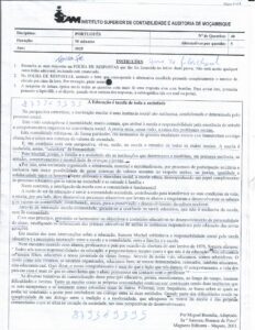Exame de Admissão ISCAM – Português (2025)