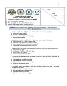 Exame de Admissão UP – Desenho (2026)