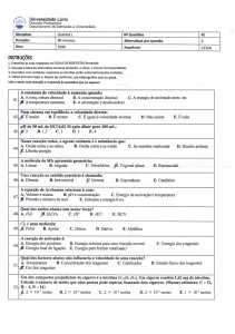 Exame de Admissão Unilurio – Química I (2026)