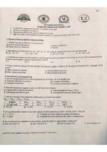 Exame de Admissão UP – Química (2021)