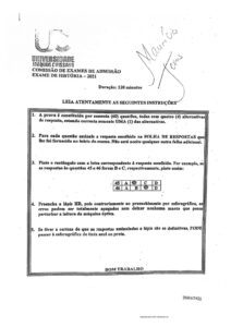 Capa do Exame de Admissão UJC-ISRI – História – Época Normal (2022)