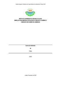 Exame de Admissão ISPG – Física (2025)