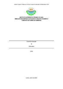 Exame de Admissão ISPG – Matemática (2024)