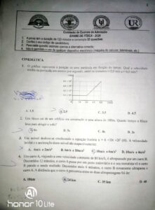 Exame de Admissão UP – Física (2026)